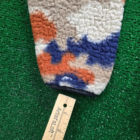 Champion Hoodie Mens Medium Brown Blue Sherpa Camo Fleece Pullover Sweatshirt - Picture 6 of 12